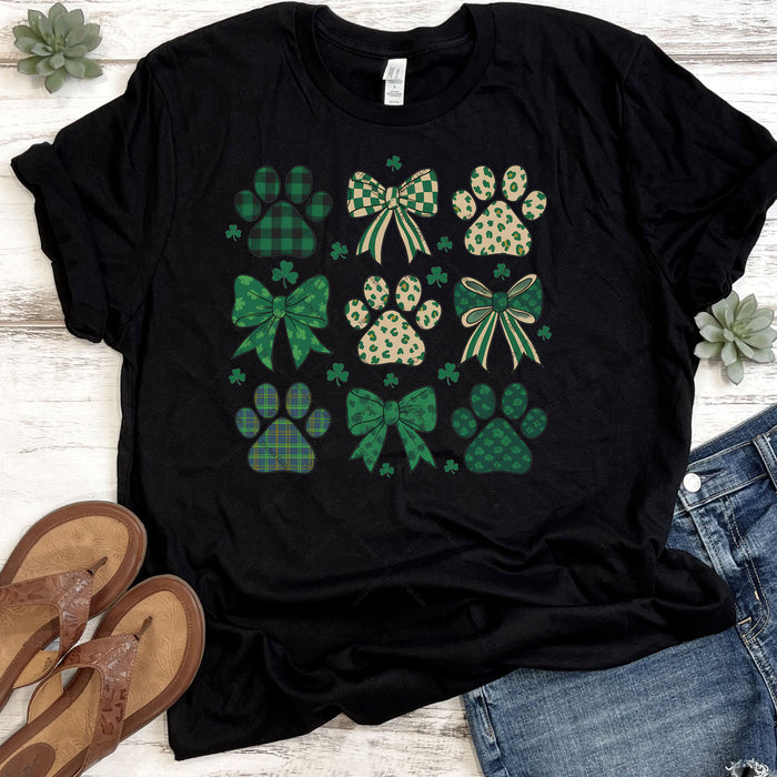 Shamrocks, Paws & Bows DTF Transfer