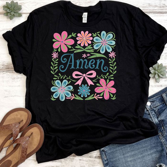 Floral Amen DTF Transfer