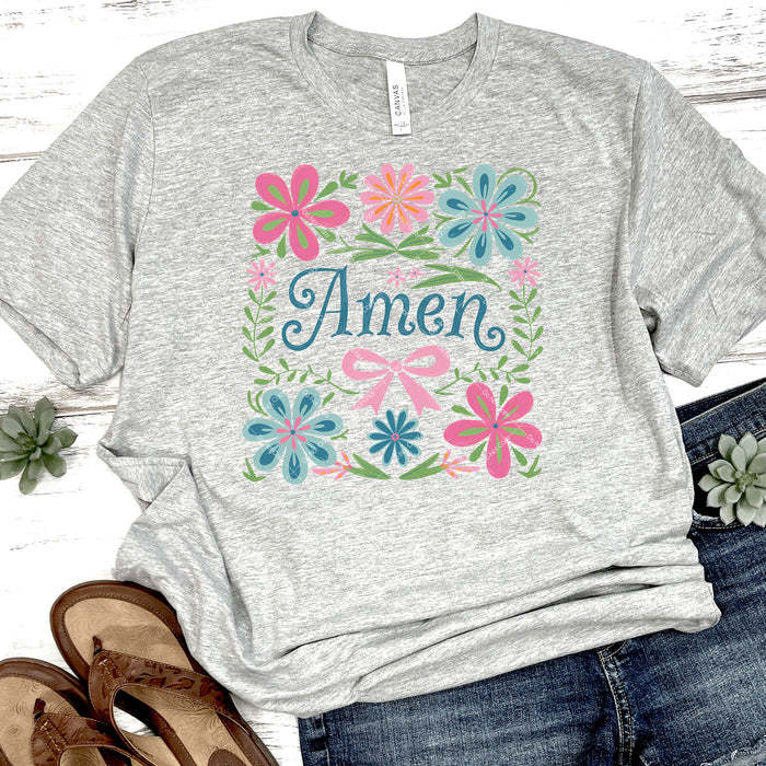 Floral Amen DTF Transfer