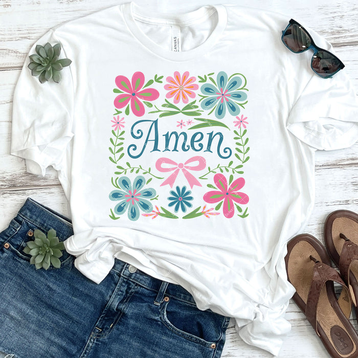 Floral Amen DTF Transfer
