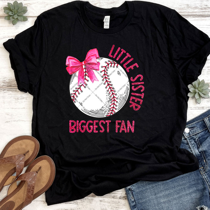 Little Sister Biggest Fan DTF Transfer