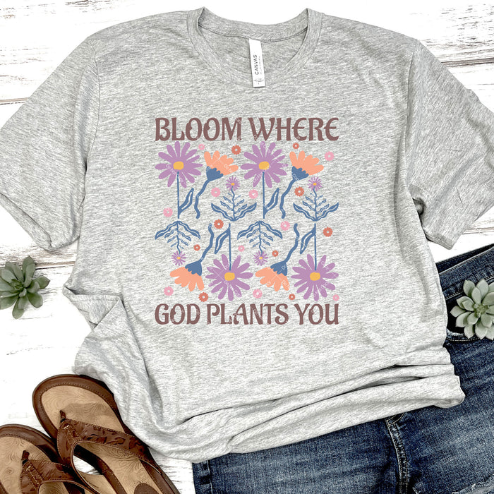 Bloom Where God Plants You DTF Transfer