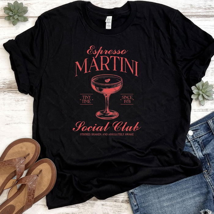 Espresso Martini Social Club DTF Transfer