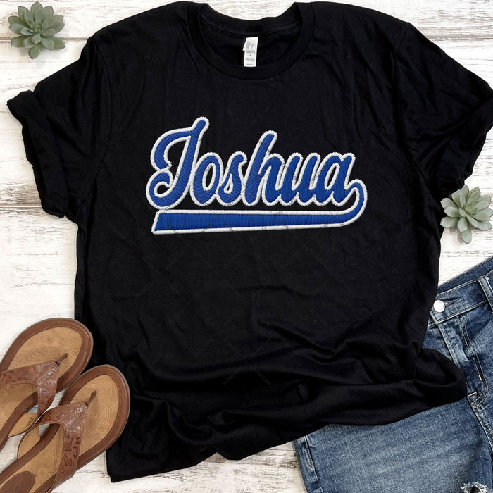 Joshua Faux Embroidery DTF Transfer