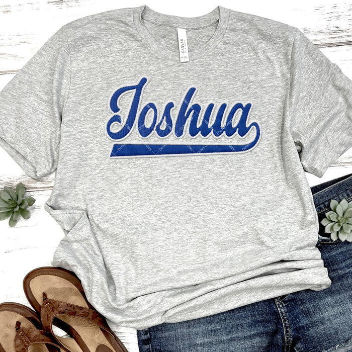 Joshua Faux Embroidery DTF Transfer