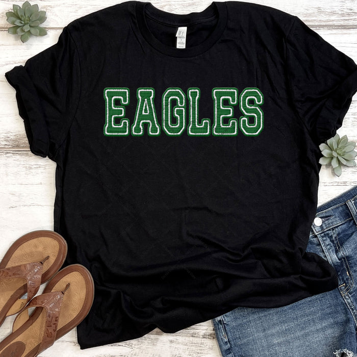 Eagles Faux Embroidery DTF Transfer