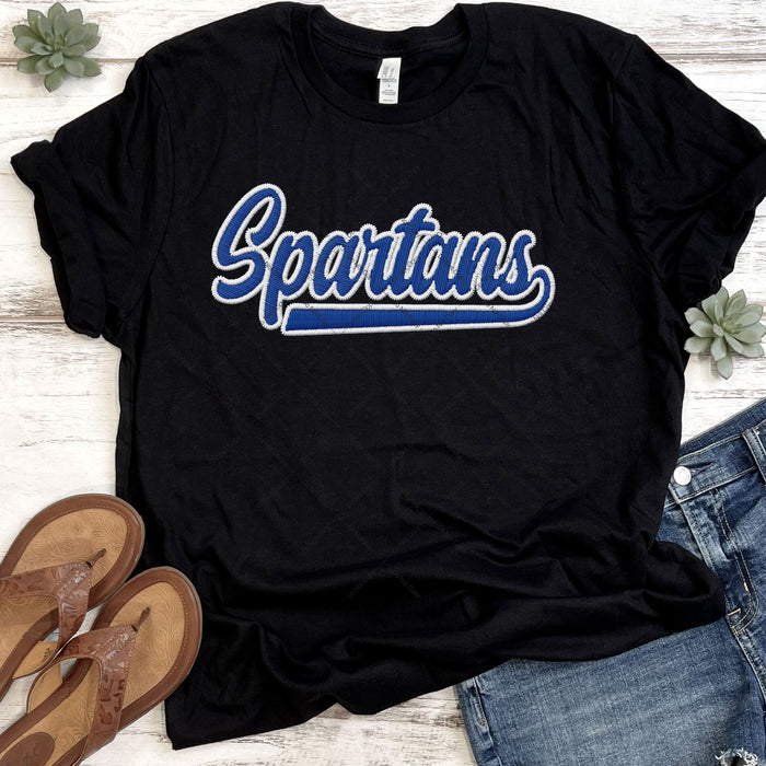 Spartans Faux Embroidery DTF Transfer