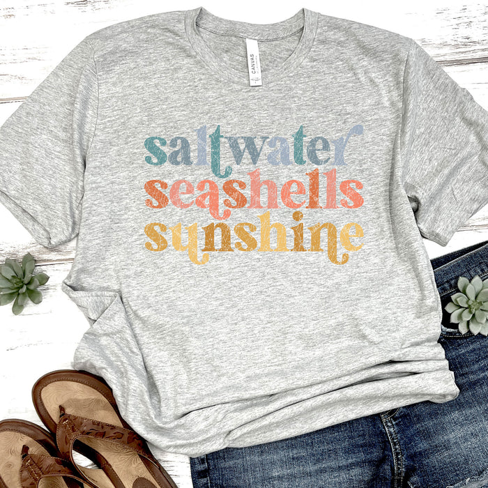 Saltwater Sunshine Seashells DTF Transfer