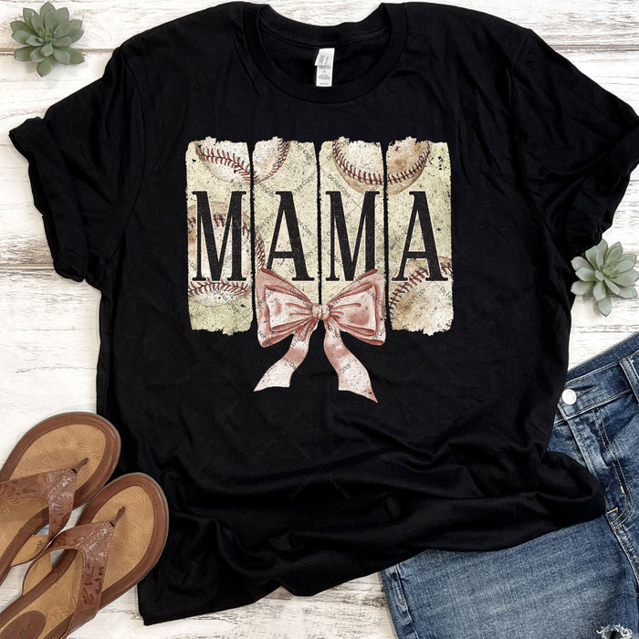 Coquette Baseball Mama DTF Transfer