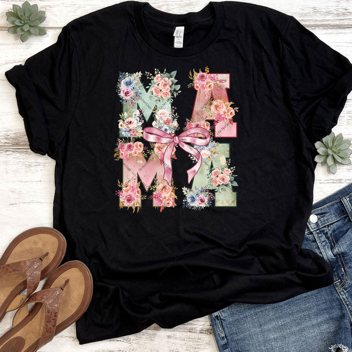 Coquette Floral Mama DTF Transfer