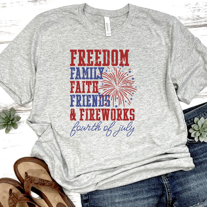 Freedom Family & Fireworks DTF Transfer