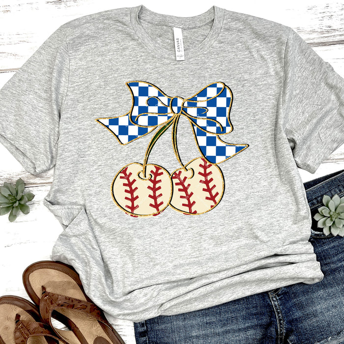 Coquette Cherry Baseballs DTF Transfer