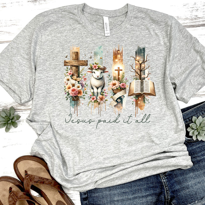 Jesus Paid It All DTF Transfer