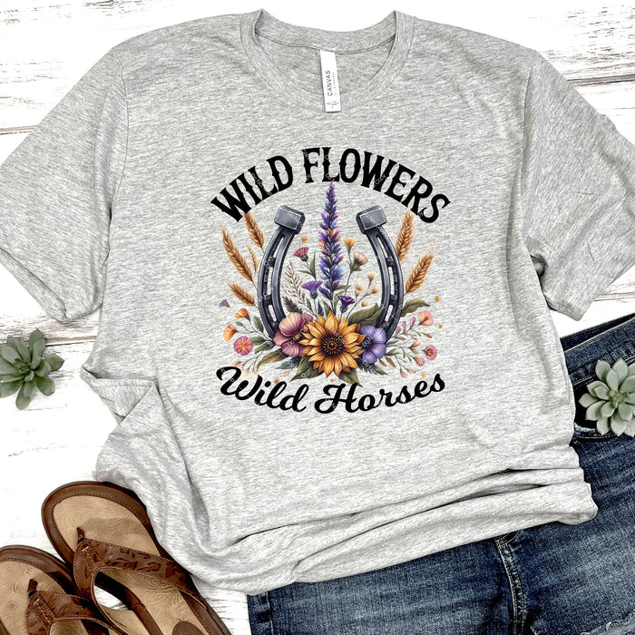 Wild Flowers Wild Horses DTF Transfer