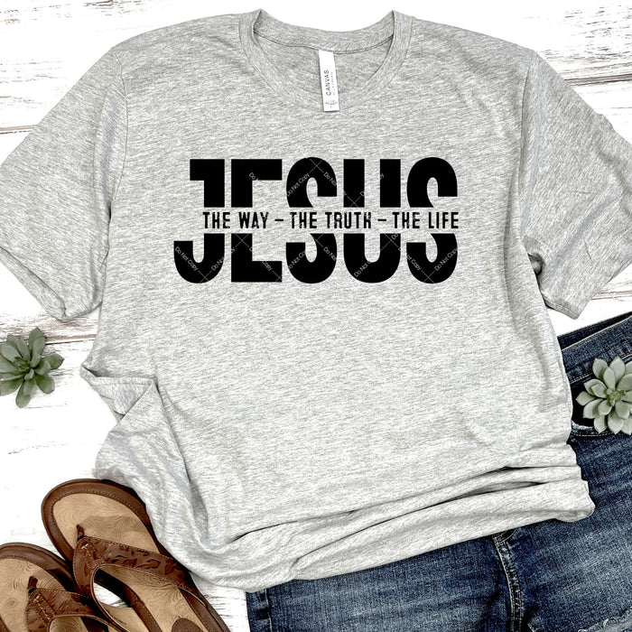 Jesus The Way - The Truth - The Light DTF Transfer