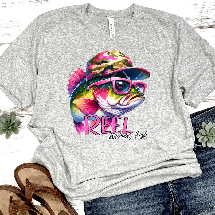 Reel Women Fish DTF Transfer