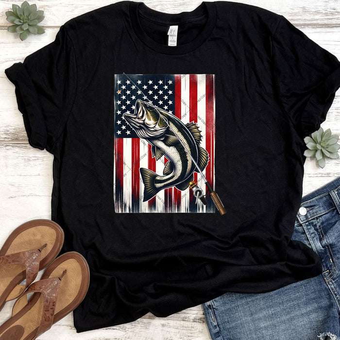 Fishing America DTF Transfer