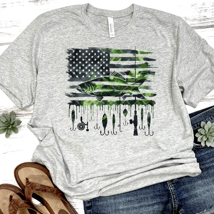 Fishing America DTF Transfer