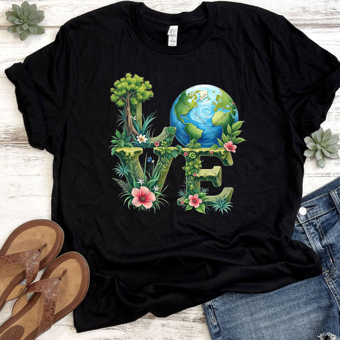 LOVE Mother Earth DTF Transfer
