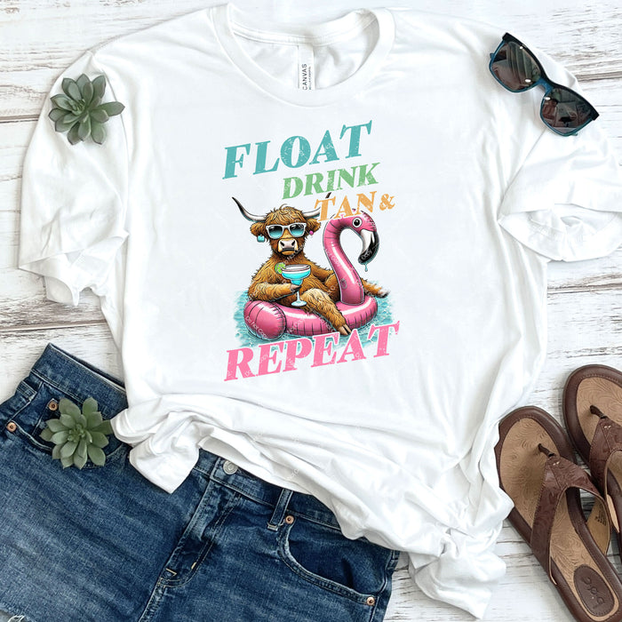 Float Drink Tan & Repeat DTF Transfer