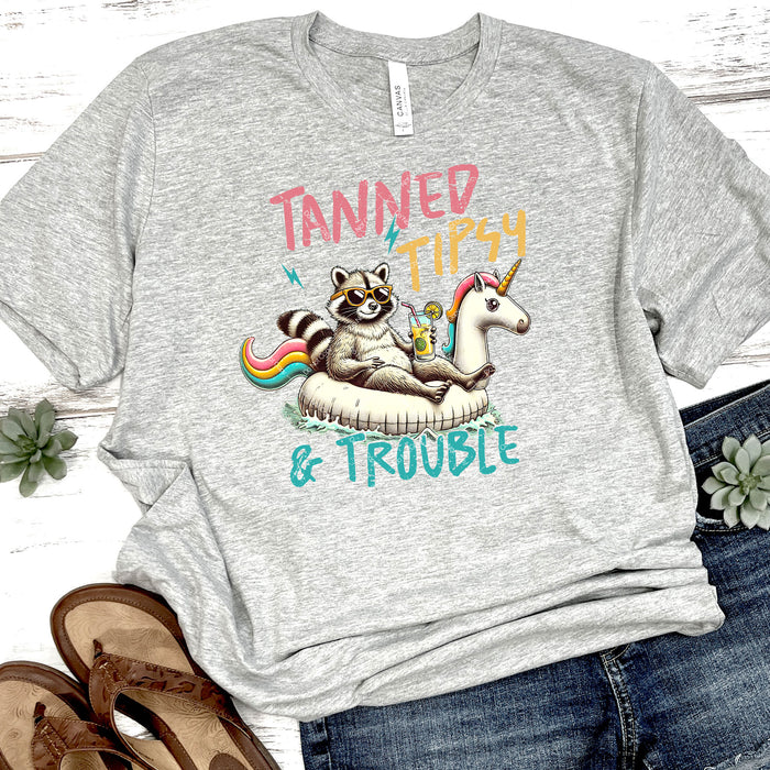 Tanned Tipsy & Trouble DTF Transfer