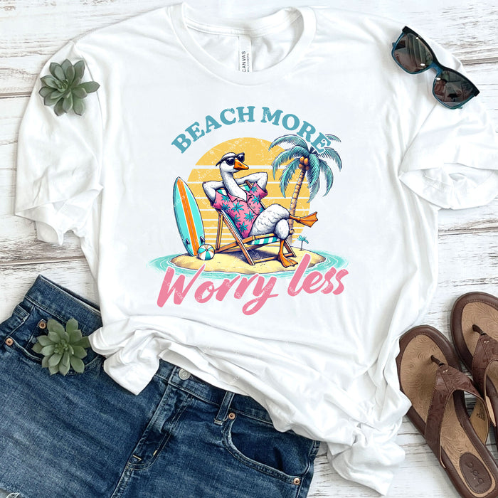 Beach More Worry Less DTF Transfer