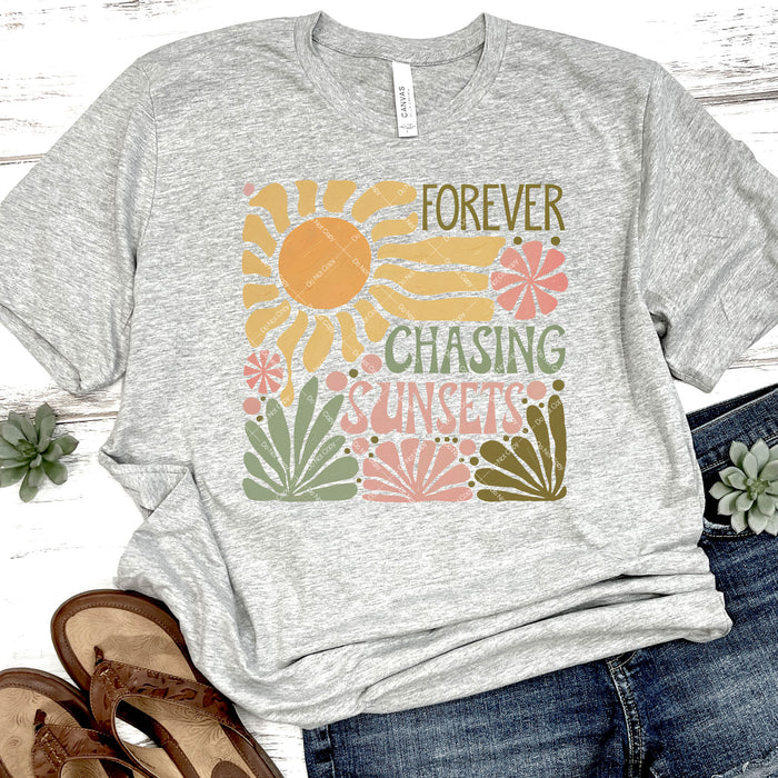 Forever Chasing Sunsets DTF Transfer