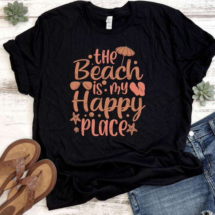 The Beach Is My Happy Place DTF Transfer