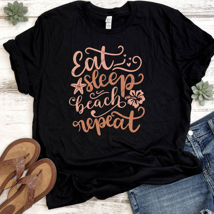 Eat Sleep Beach Repeat DTF Transfer