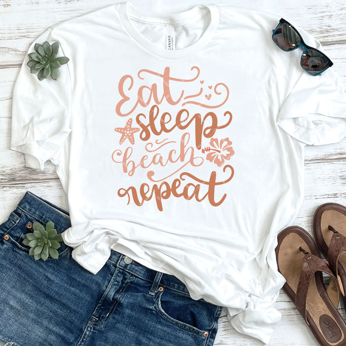 Eat Sleep Beach Repeat DTF Transfer