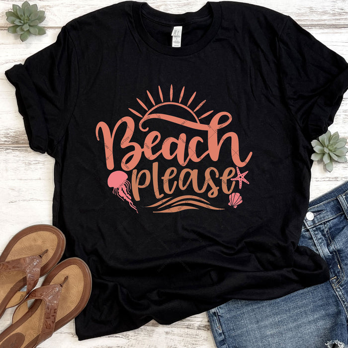 Beach Please DTF Transfer