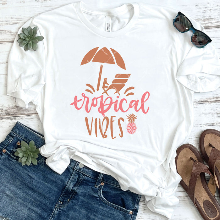 Tropical Vibes DTF Transfer