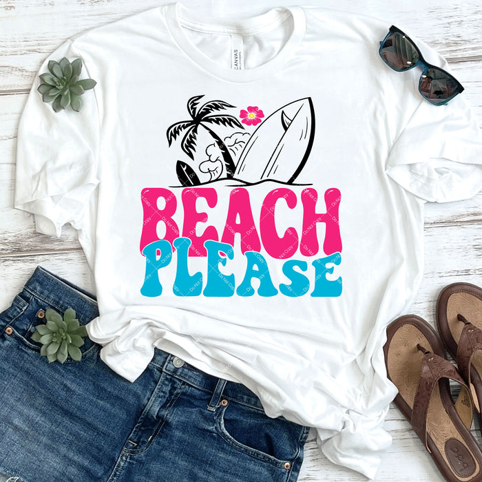 Beach Please DTF Transfer