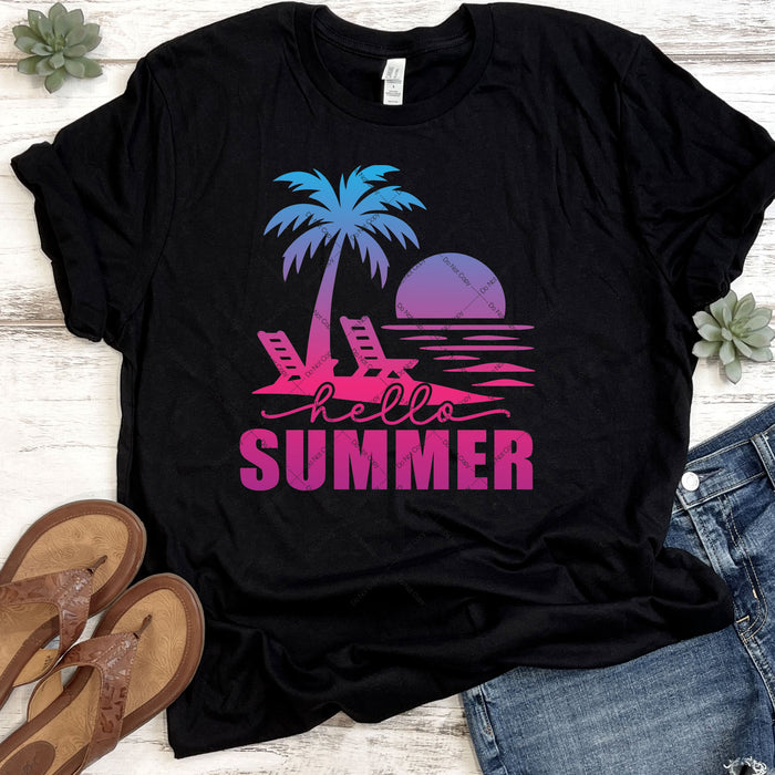 Hello Summer DTF Transfer