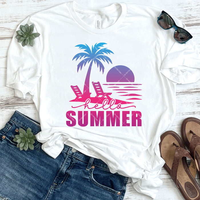 Hello Summer DTF Transfer