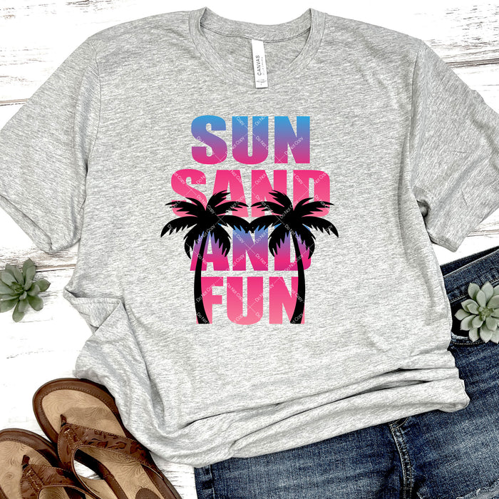 Sun Sand And Fun DTF Transfer