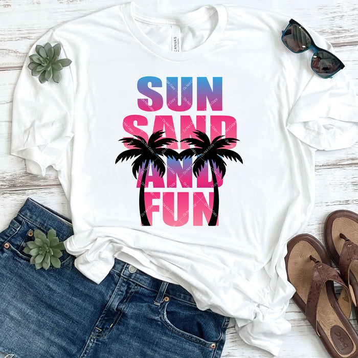 Sun Sand And Fun DTF Transfer