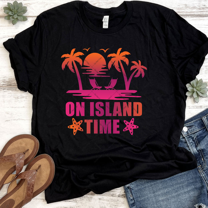 On Island Time DTF Transfer