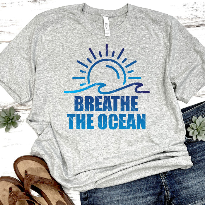 Breath The Ocean DTF Transfer