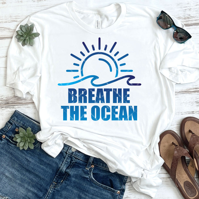 Breath The Ocean DTF Transfer