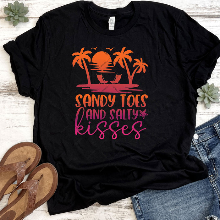 Sandy Toes And Salty Kisses DTF Transfer