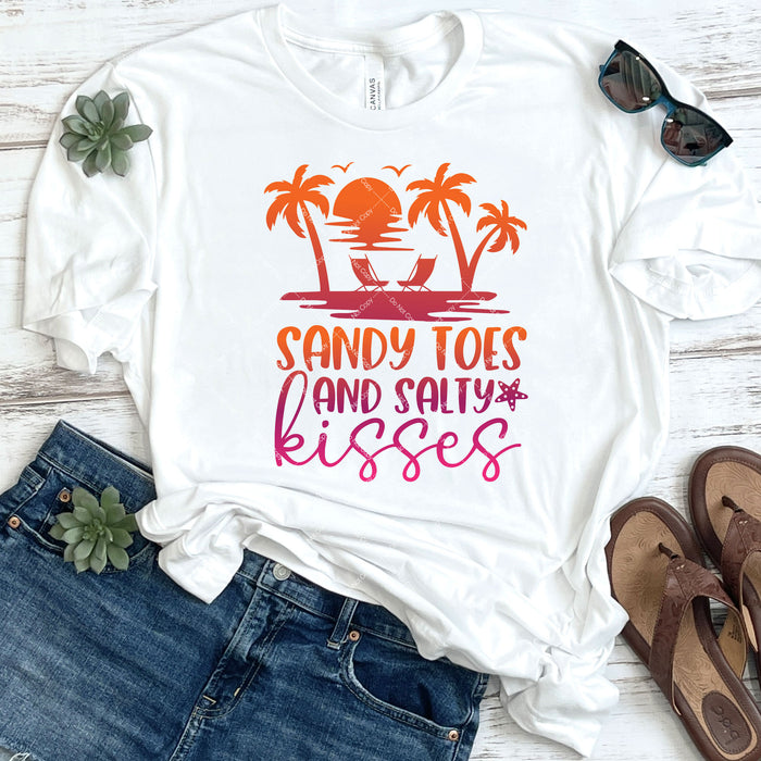 Sandy Toes And Salty Kisses DTF Transfer
