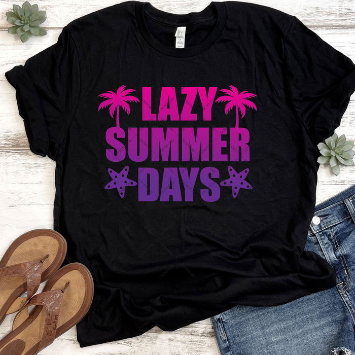 Lazy Summer Days DTF Transfer