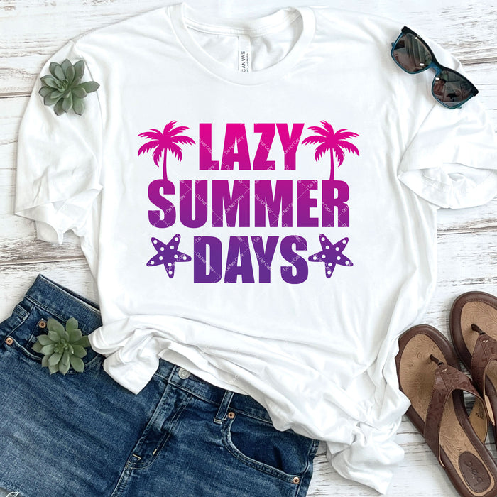 Lazy Summer Days DTF Transfer