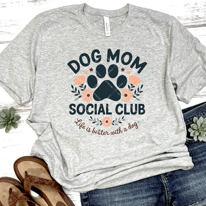 Dog Mom Social Club DTF Transfer