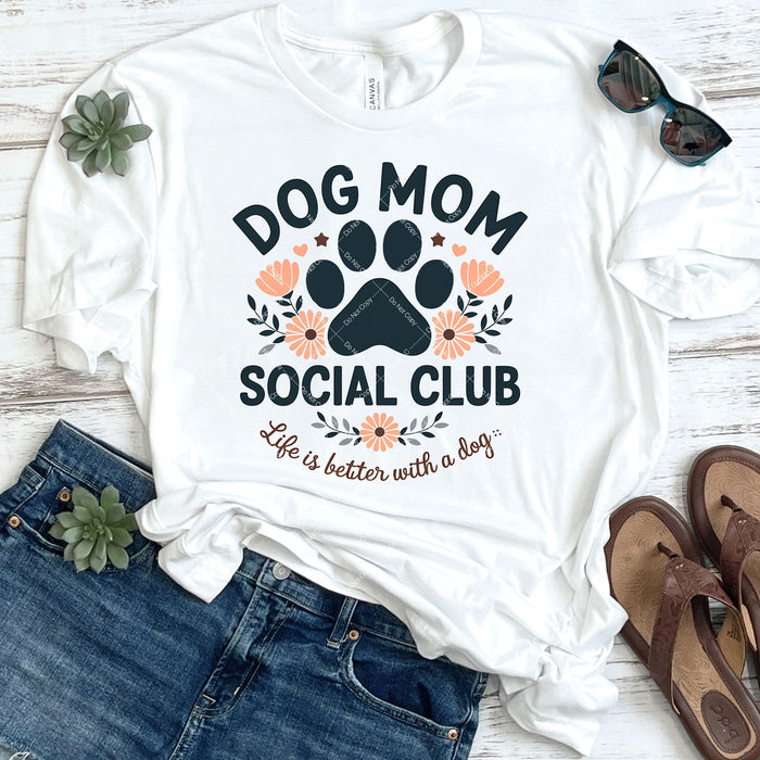 Dog Mom Social Club DTF Transfer