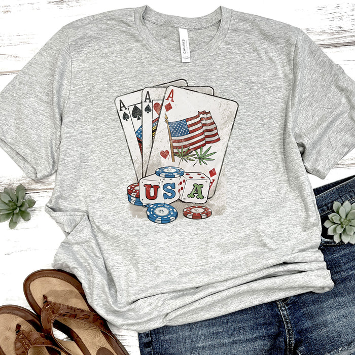 Patriotic Poker Game DTF Transfer