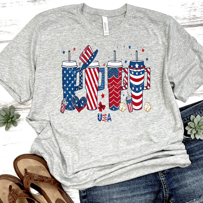 Patriotic Tumblers DTF Transfer