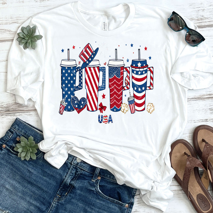 Patriotic Tumblers DTF Transfer