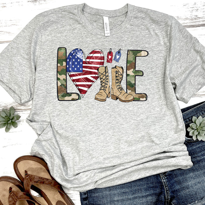 Love For Veterans DTF Transfer